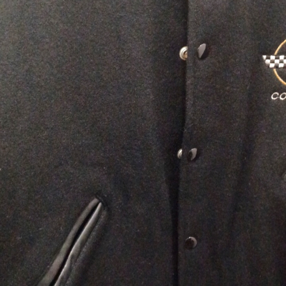 Wool and leather embroidered variety style jacket, could be used by man or woman